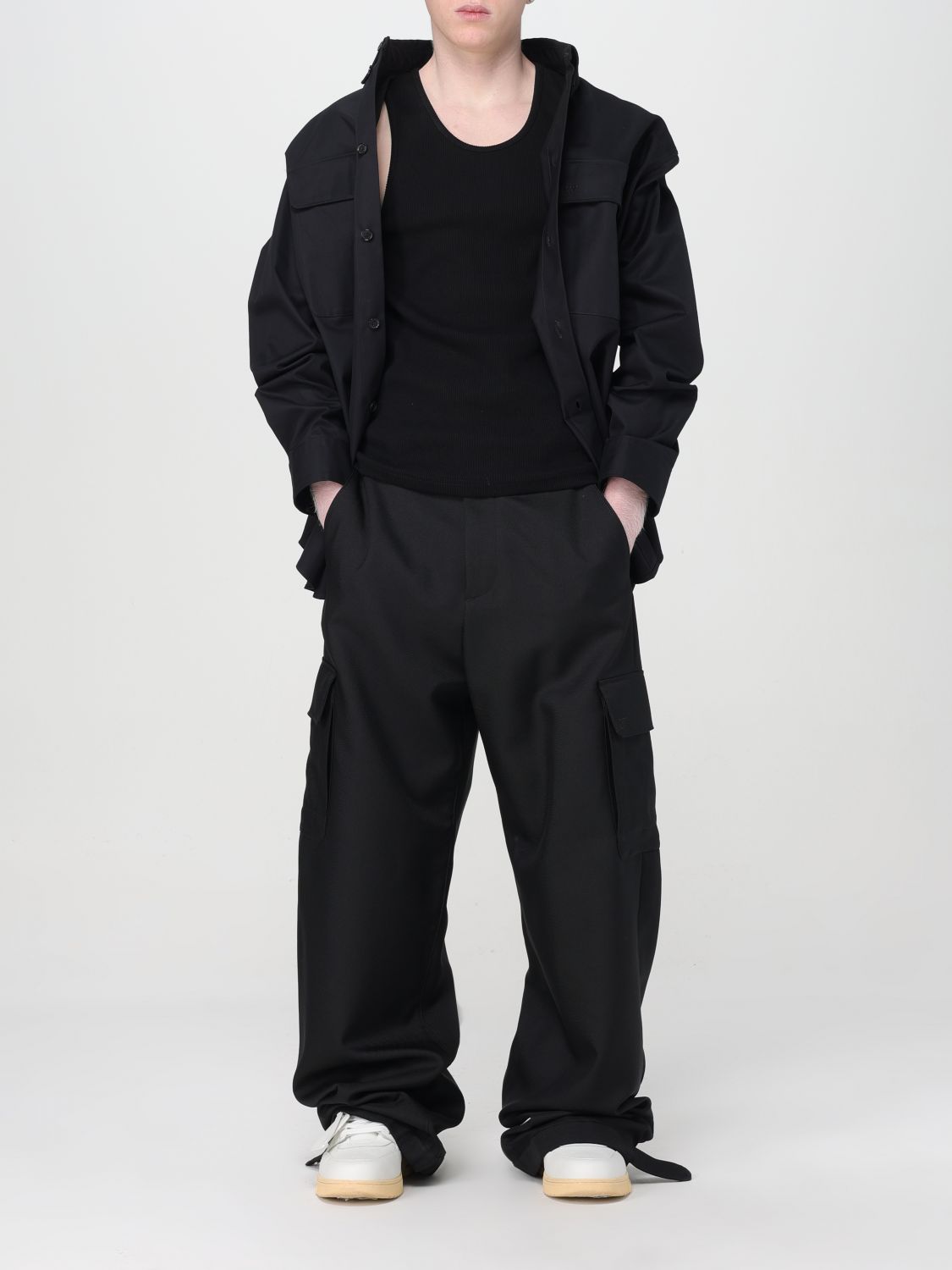 Pants Men color Black