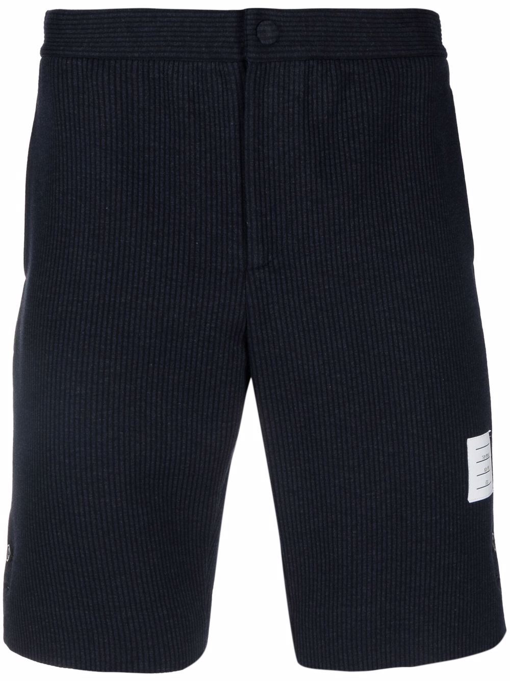Seersucker double face tech shorts - Blue