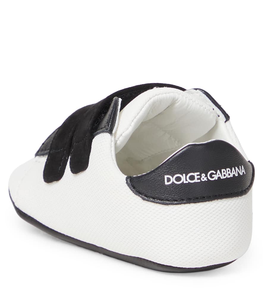 Baby DG leather-trimmed sneakers