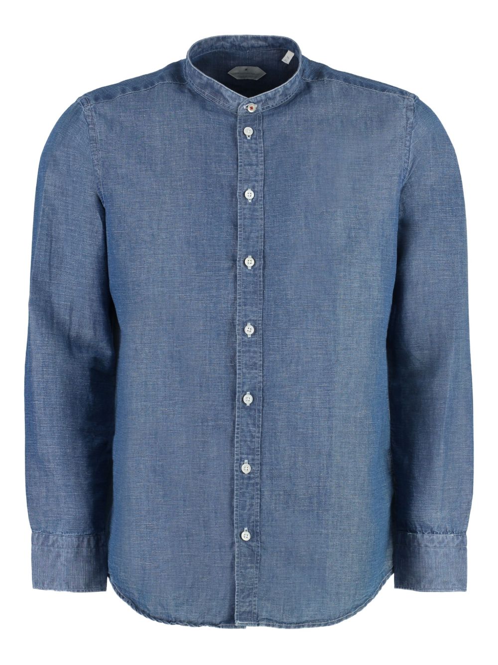 Buttoned chambray shirt - Blue