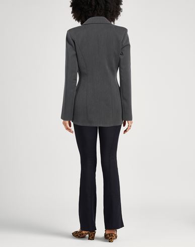 Woman Blazer Grey Size 10 Polyester, Viscose, Elastane