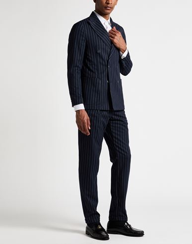 Man Suit Navy Size 36 Polyester, Viscose, Wool, Elastane