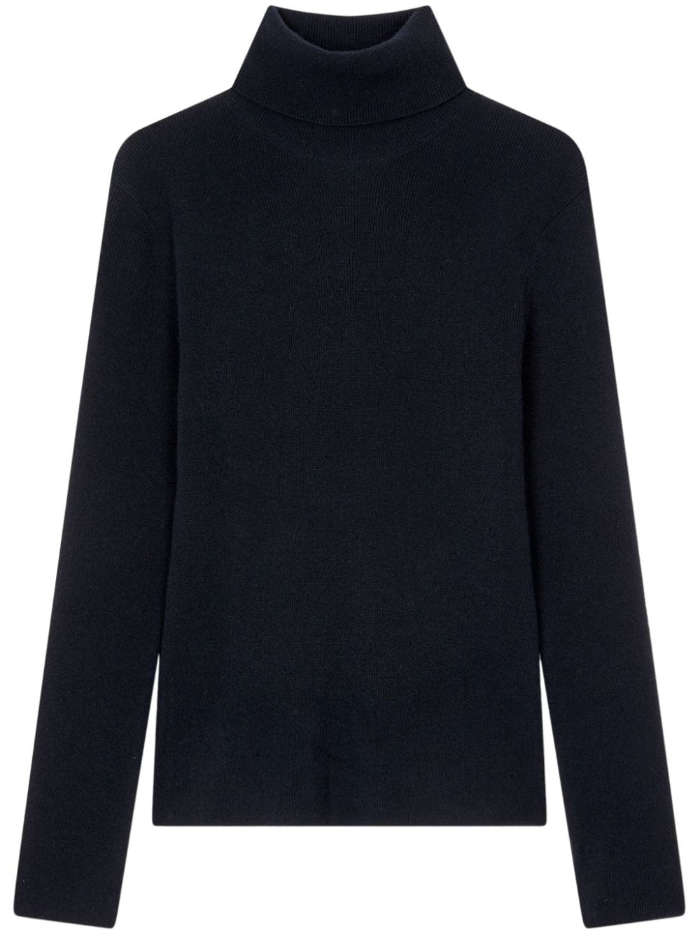 Ribbed turtleneck sweater - Blue