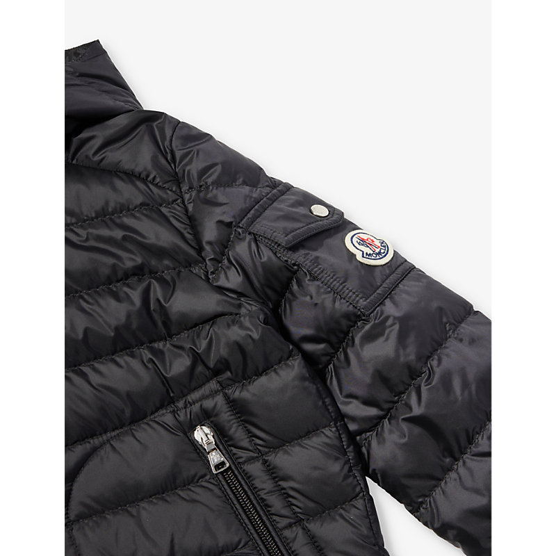 Black Lauros Logo-patch Shell-down Jacket 4-10 Years 4 Years