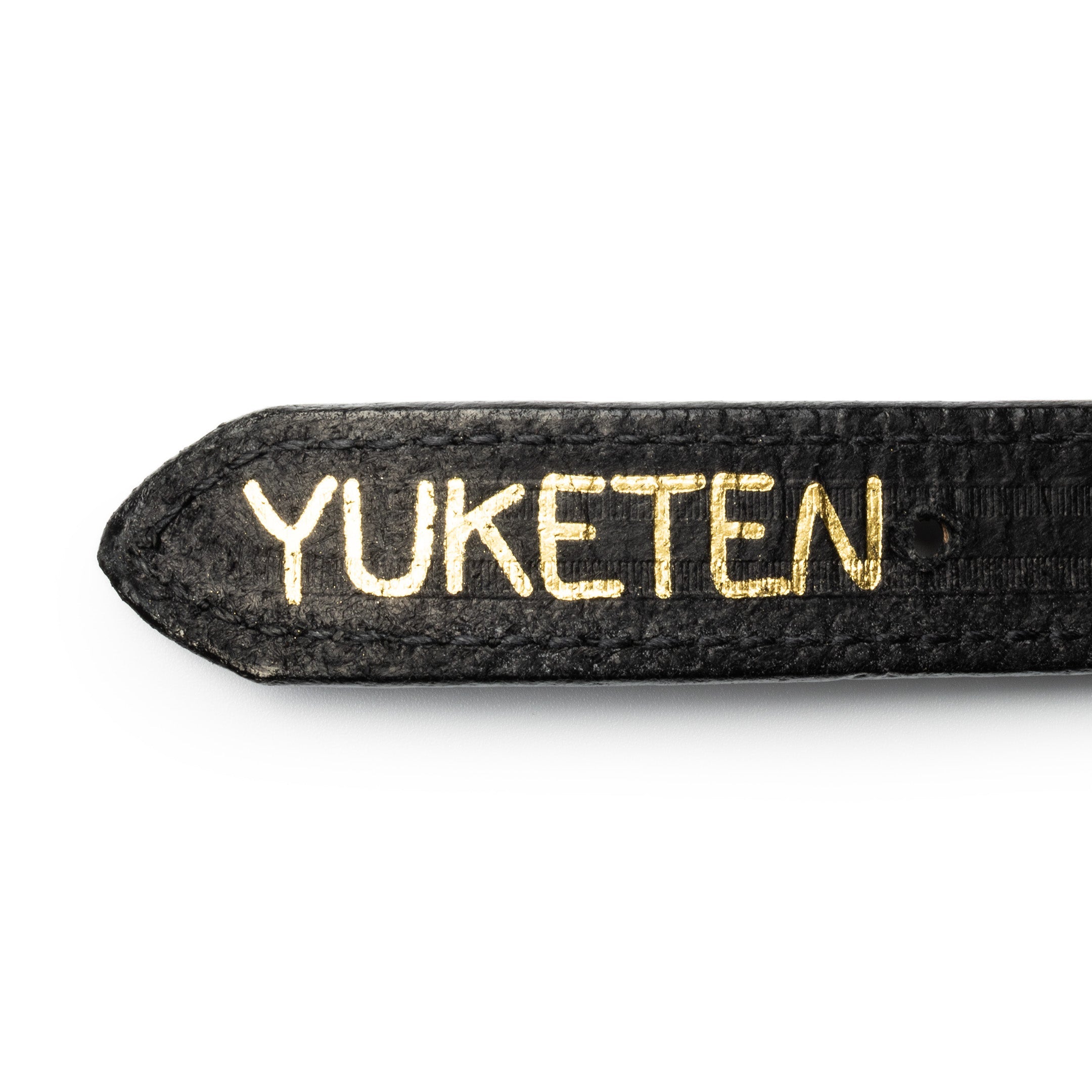 1" Triple Stitch Belt Black w/Black Stitch