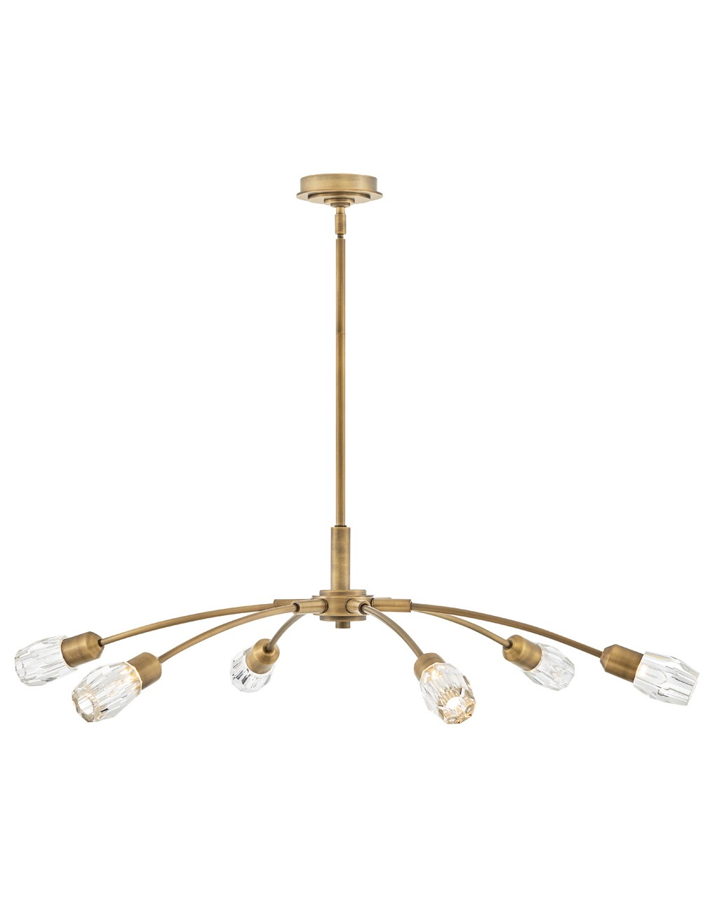 Heritage Brass LED Chandelier from the Atera Collection