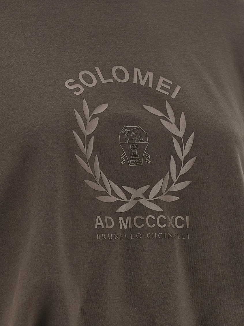 Cotton Sweatshirt Brown