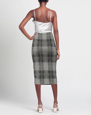 Woman Midi skirt Black Size XL Viscose, Polyester, Elastane