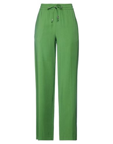 Woman Pants Lime green Size 26 Viscose, Polyester