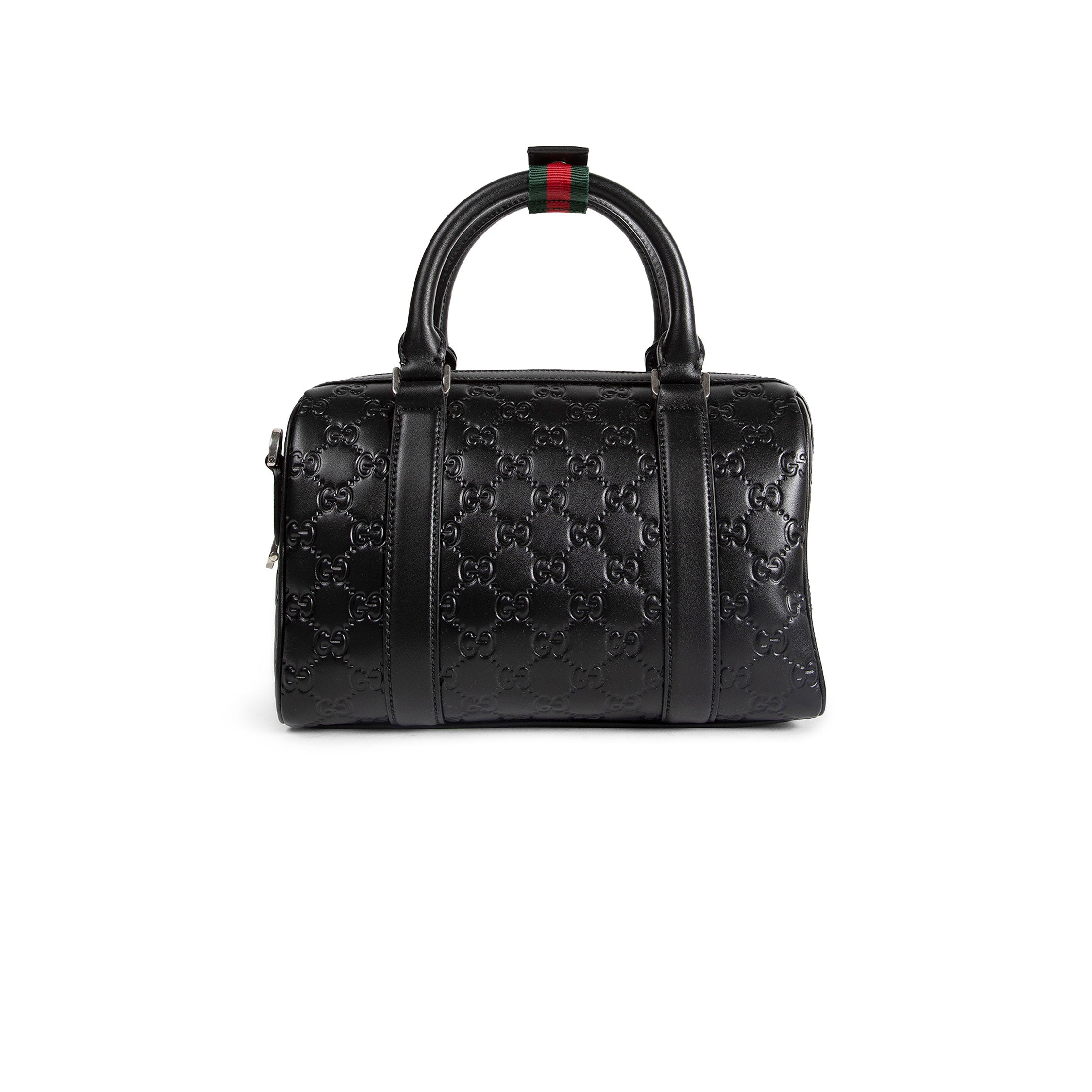 구찌 남성 GG Emblem Small Leather Duffle Bag