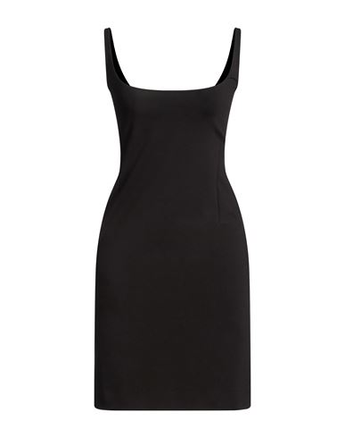 Woman Mini dress Black Size M Viscose, Polyamide, Elastane
