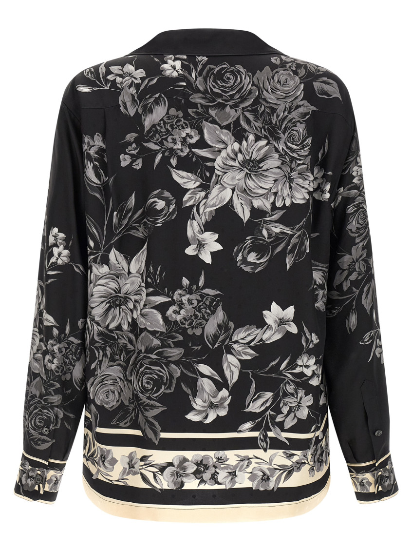 Bouquet Fiori Shirt And Blouse Black
