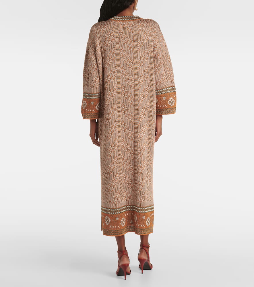 Lamé maxi dress
