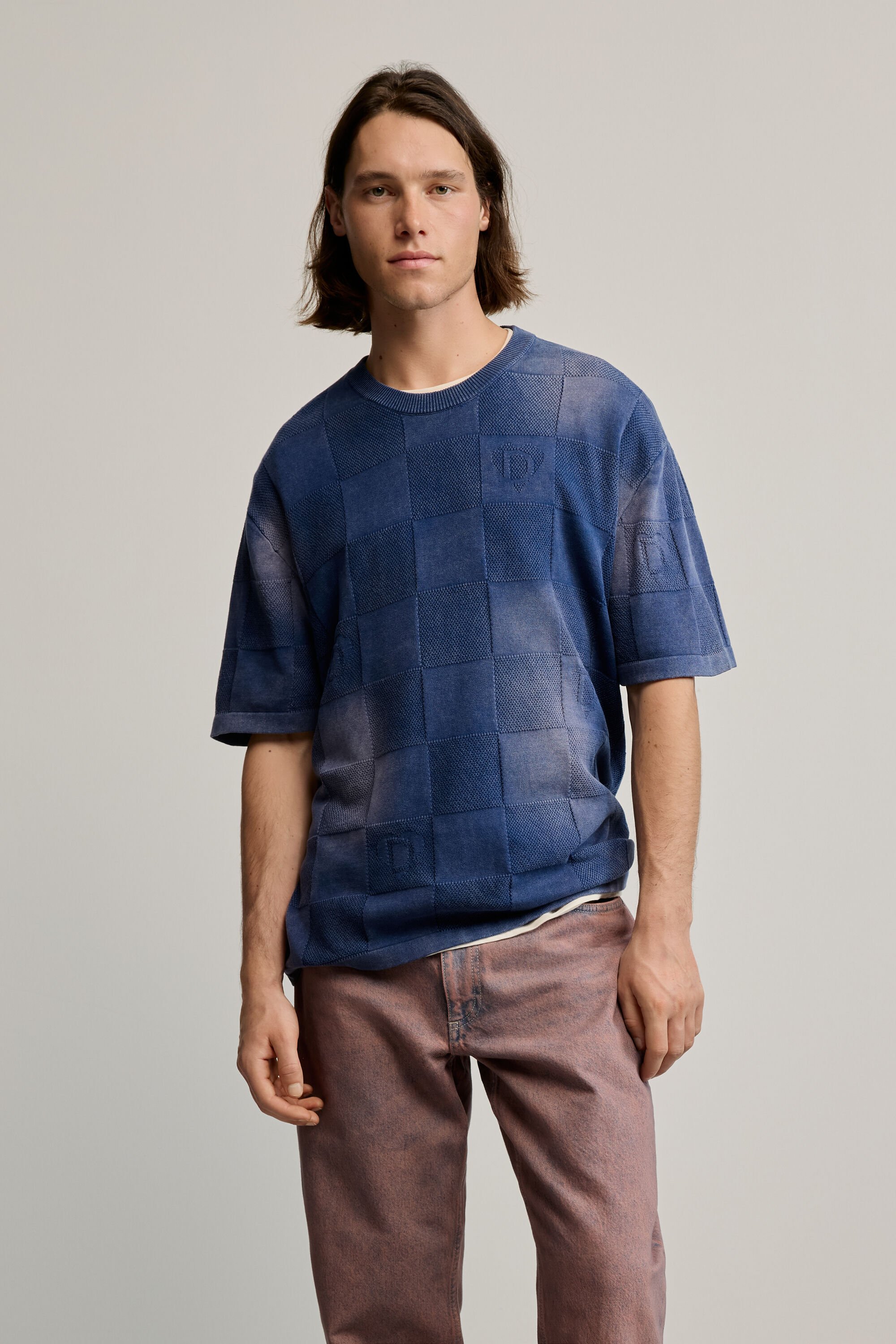 Washed-effect T-shirt