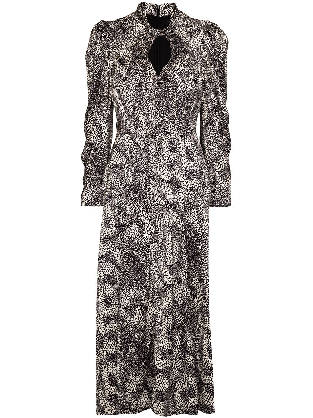 Vilma graphic-print maxi dress - Black
