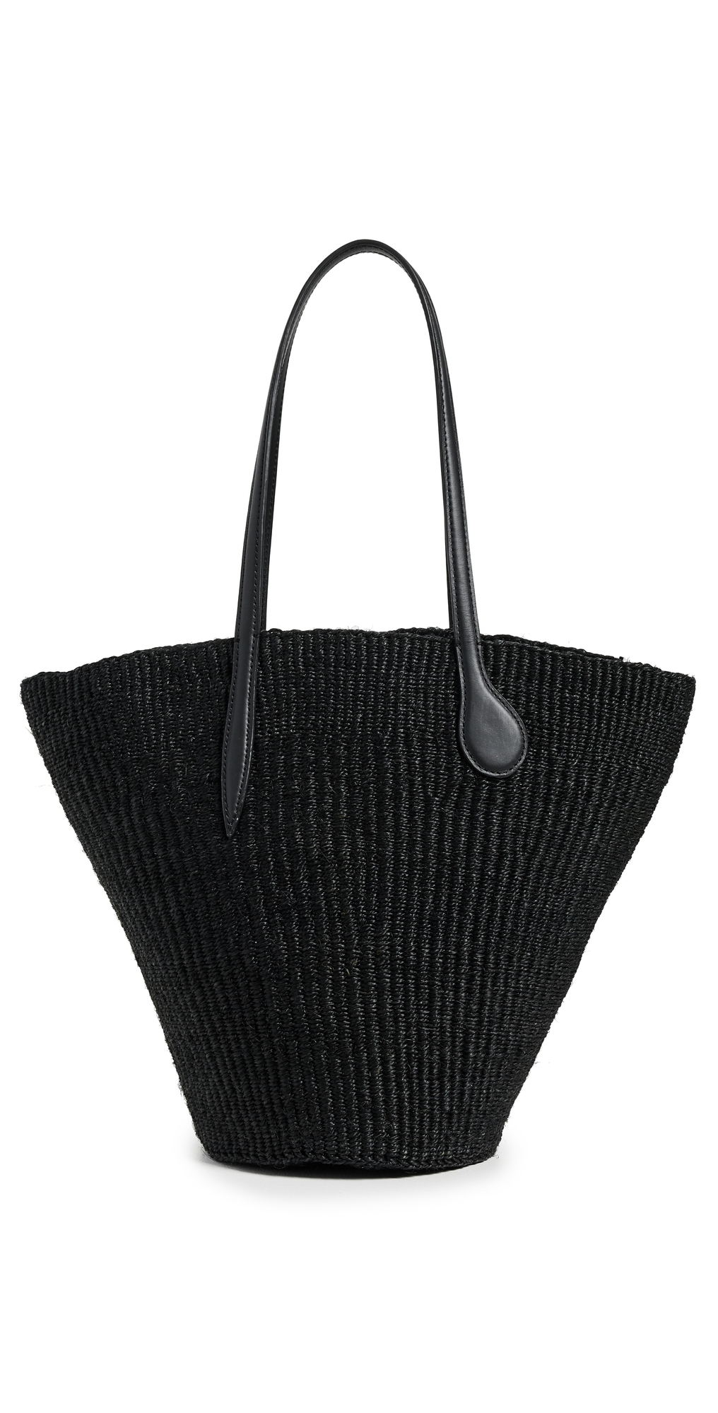 Liffner Straw Basket Bag Black One Size