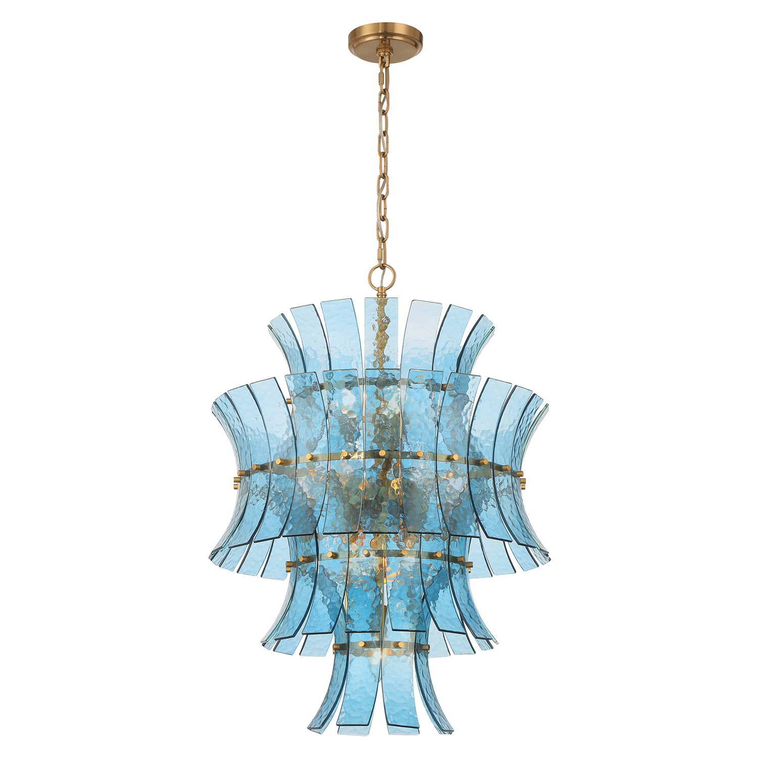 Aged Brass Chandelier from the Abigail Collection