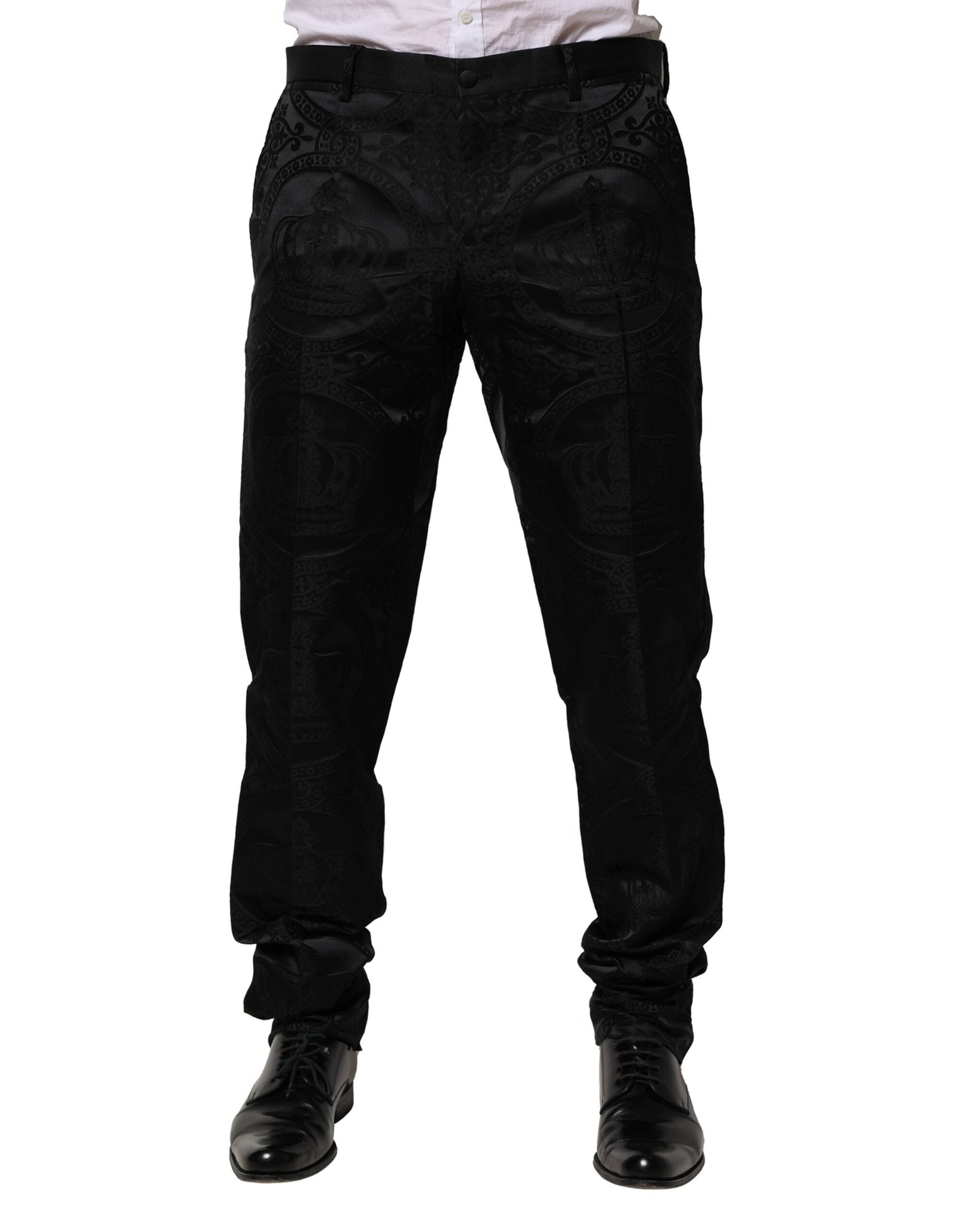 DG Crown Logo Trousers — Black