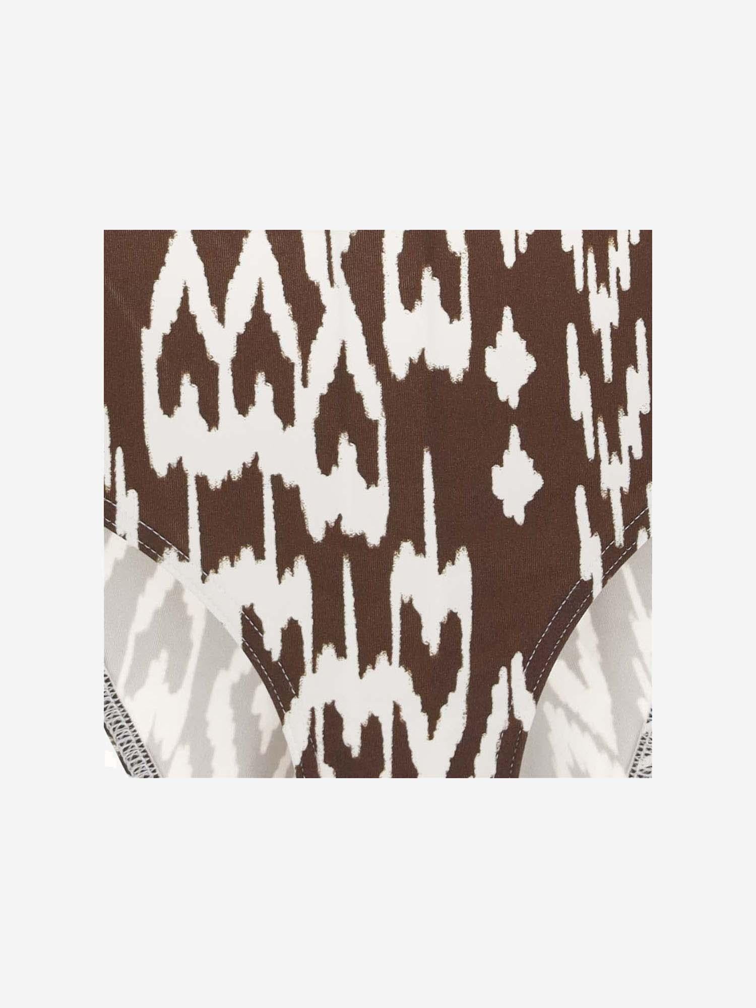 Wind Coffee All-Over Print Bikini Briefs — Brown