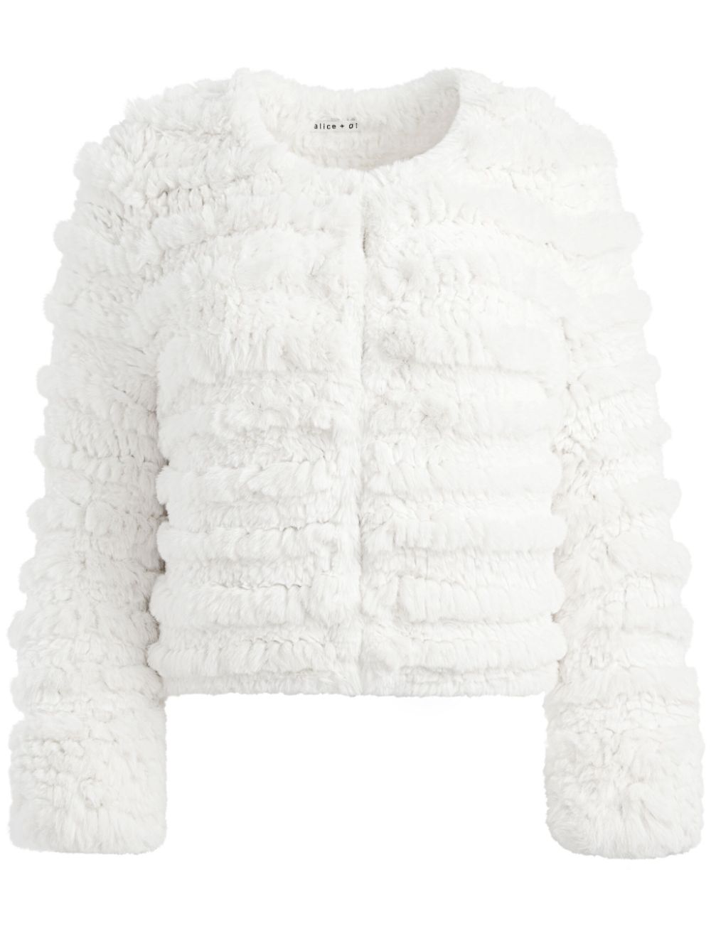 Fawn faux-fur jacket - White