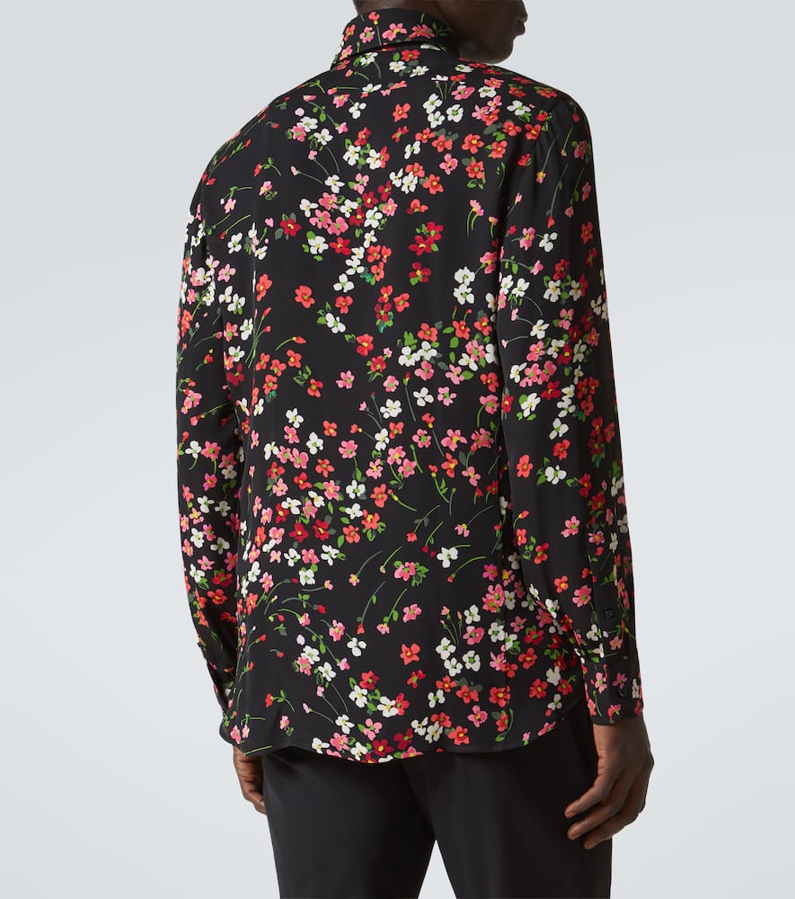 Floral silk shirt