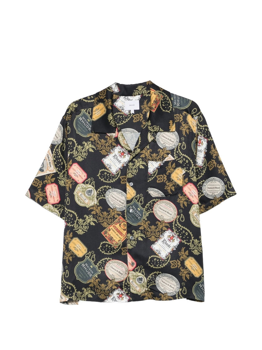 Vin Bandana Print Button-Up Shirt