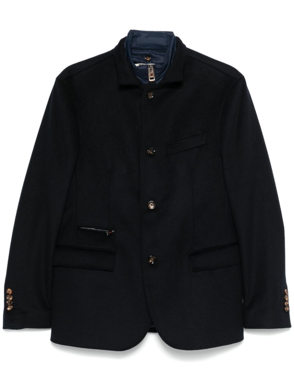 Layered-effect blazer - Blue