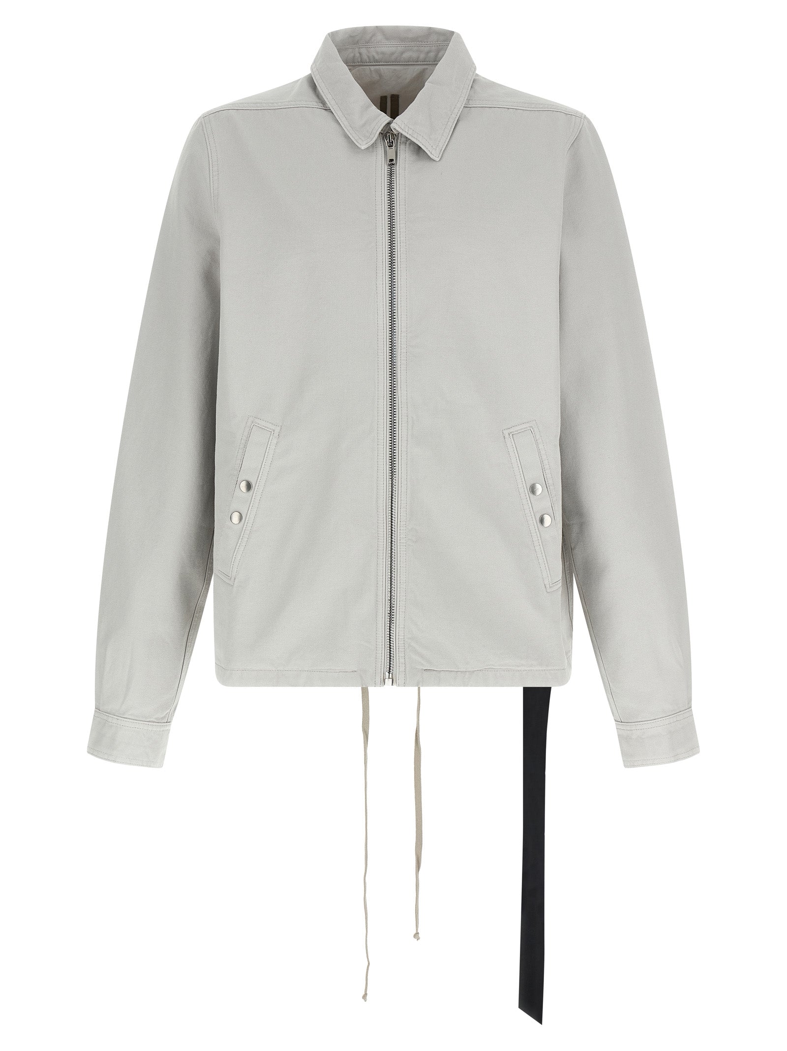 Cotton Canvas Shell Jacket — Beige