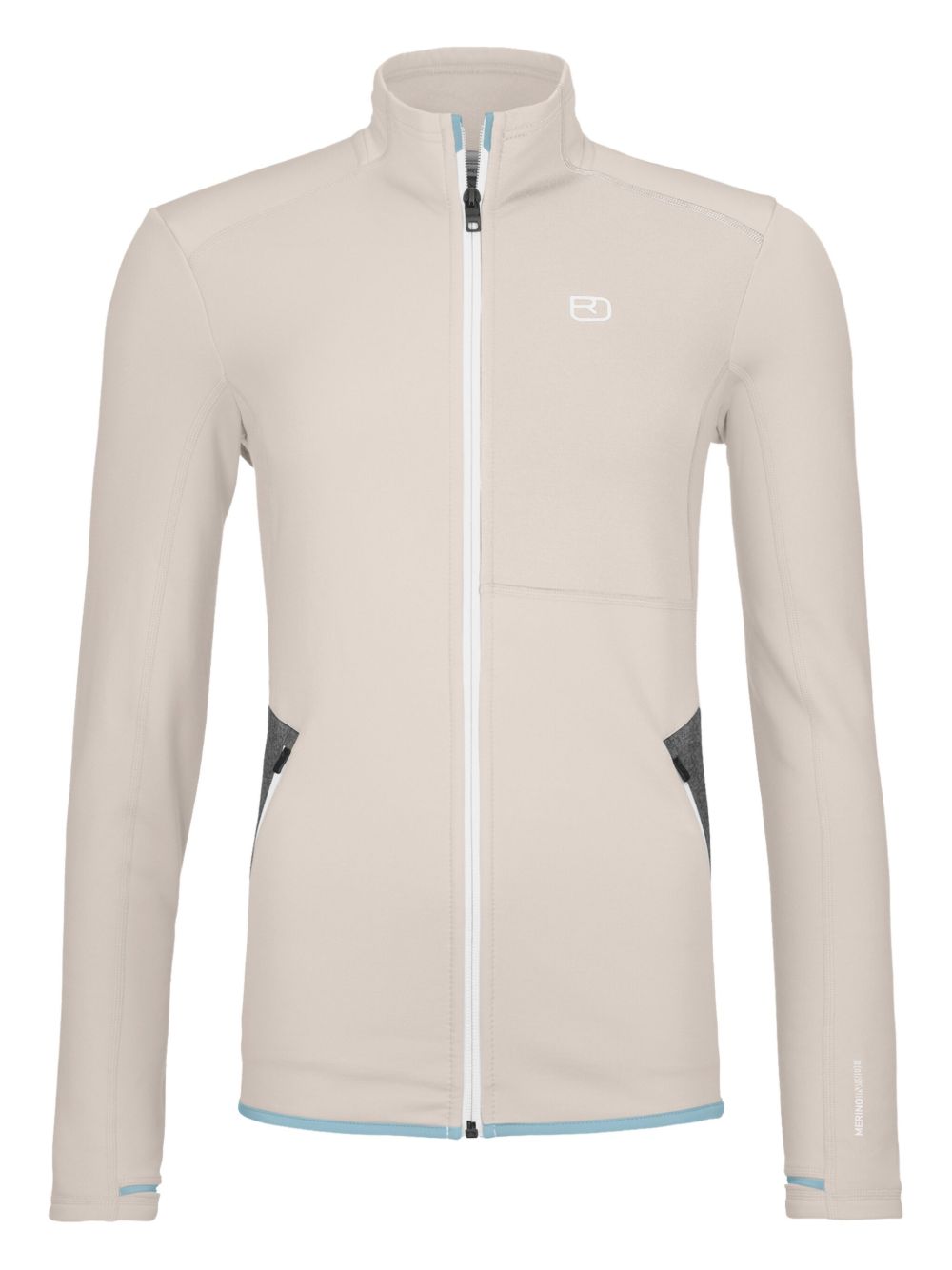 Zipped performance sweatshirt - Neutrals