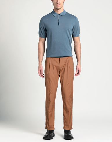 Man Pants Tan Size 35 Cotton, Nylon, Elastane