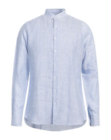Man Shirt Sky blue Size XXL Linen