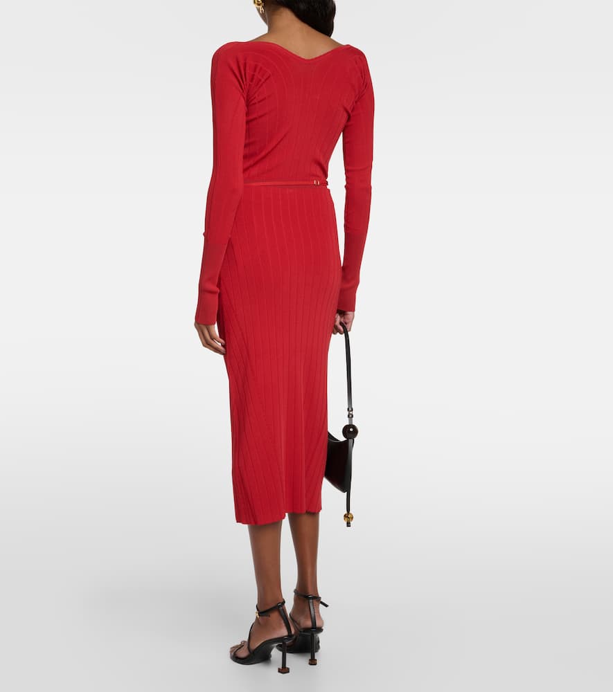 La Jupe Pralu knitted midi skirt