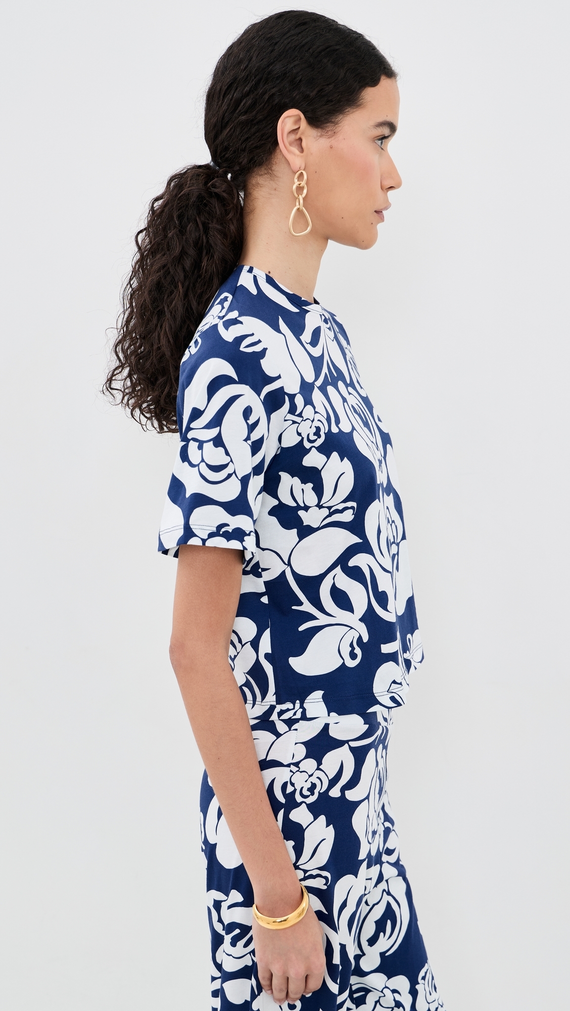 Dakota Top Flora Navy