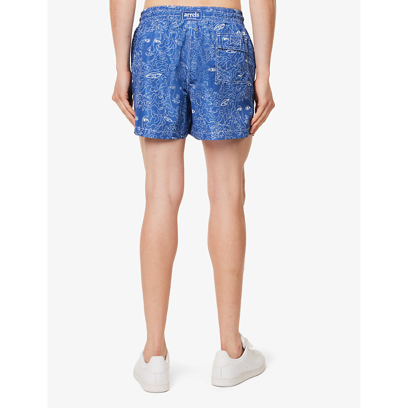 Arrels Barcelona 남성 Mens Blue Summer Spirits Juliana Printed Swim Shorts XL 75521425