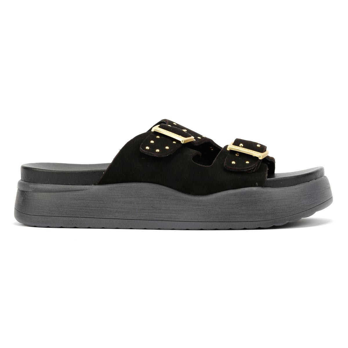 Desert Fleur Girasol Nubuck Women's Black Sandals