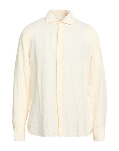 Man Shirt Ivory Size XXL Linen