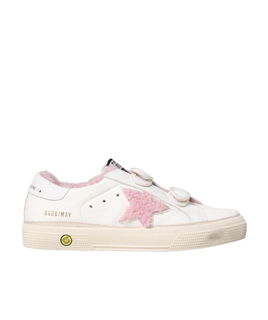 Shearling star-patch sneakers