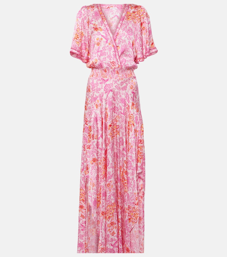 Mabelle floral satin maxi dress
