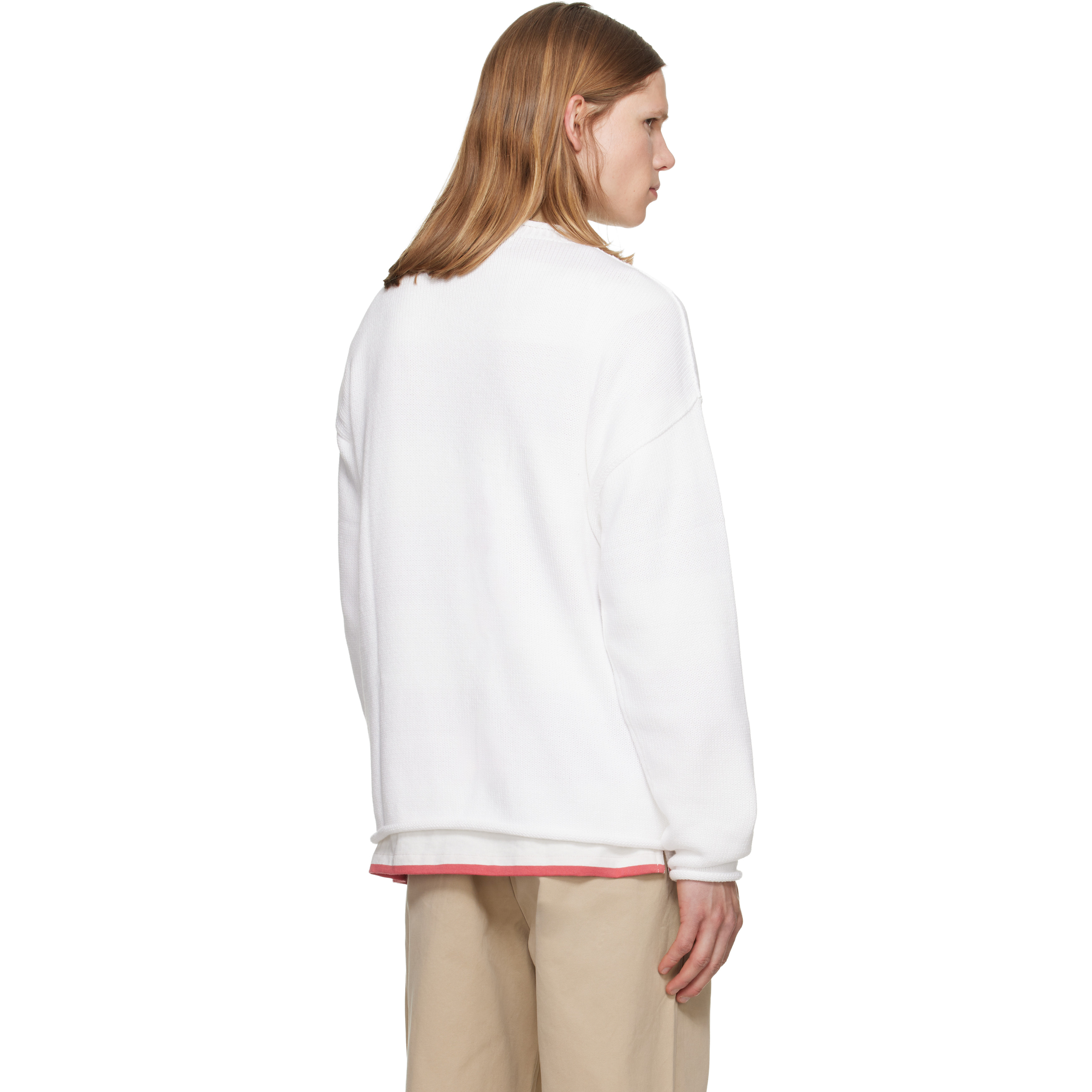 White Polo Bear Bike Sweater