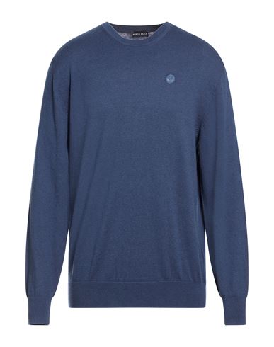 Man Sweater Slate blue Size S Cotton, Wool