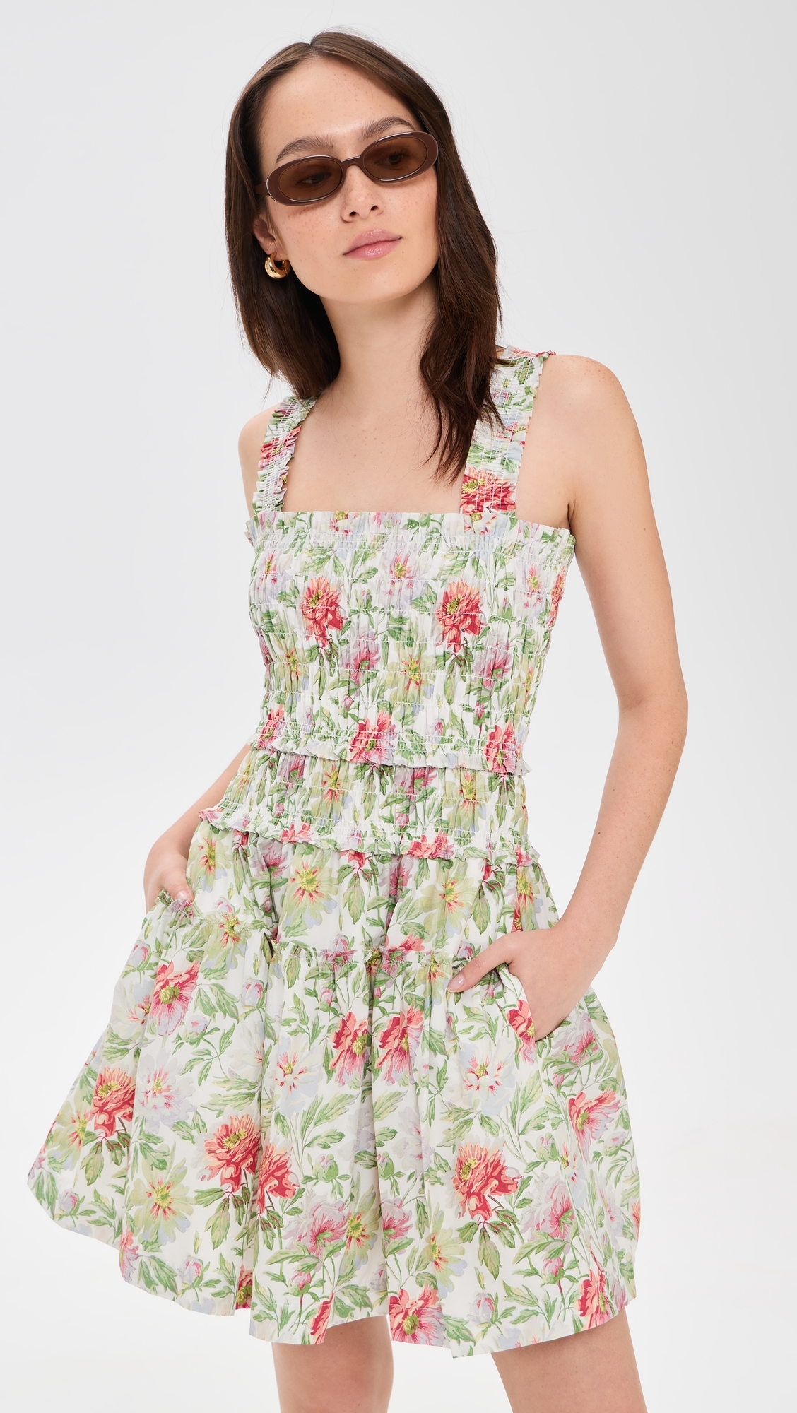 The Azalea Mini Nap Dress Peony Chintz