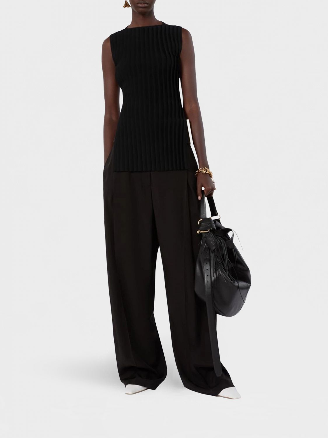 Top Woman color Black