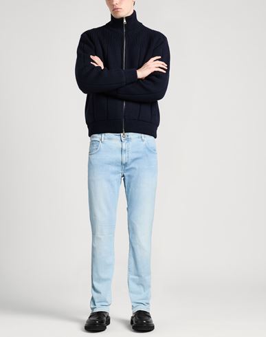 Man Jeans Blue Size 32 Cotton, Elastane