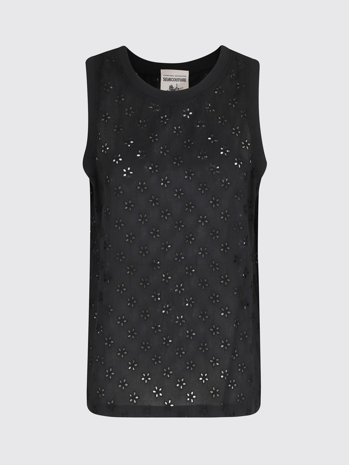Top Woman color Black