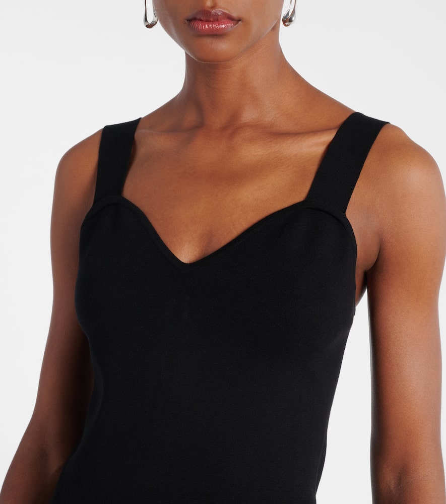 Teak knitted midi dress