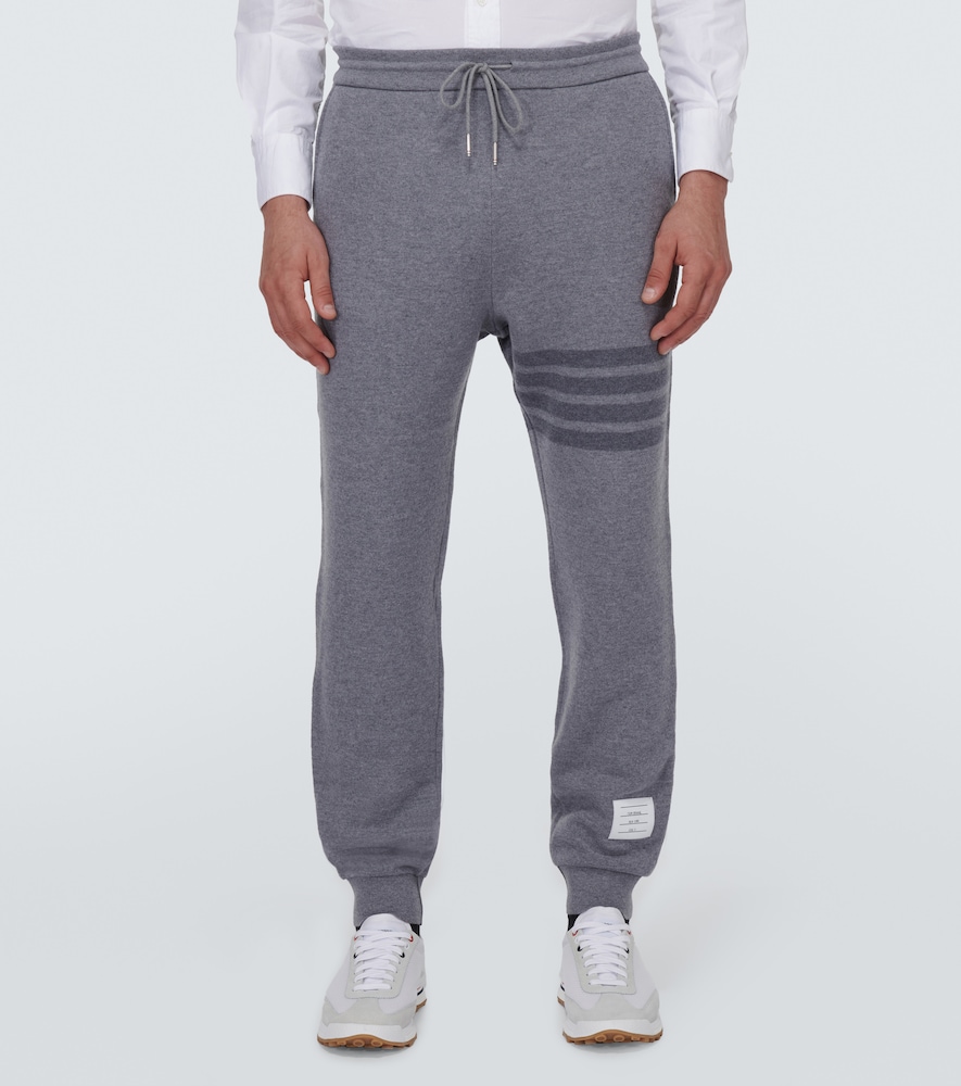 4-Bar virgin wool sweatpants