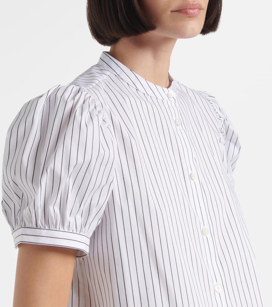 The Gathered cotton-blend top
