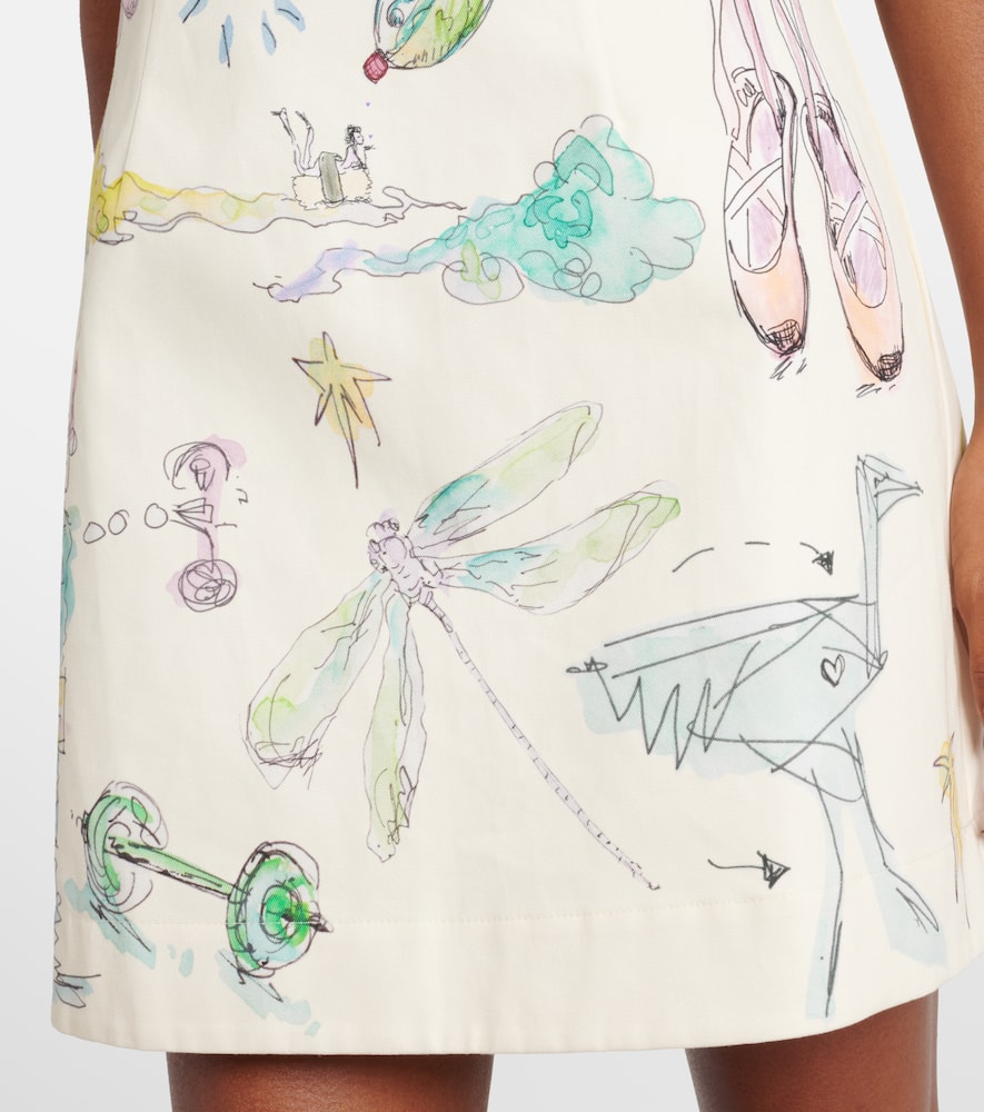 Alémais Court printed cotton minidress