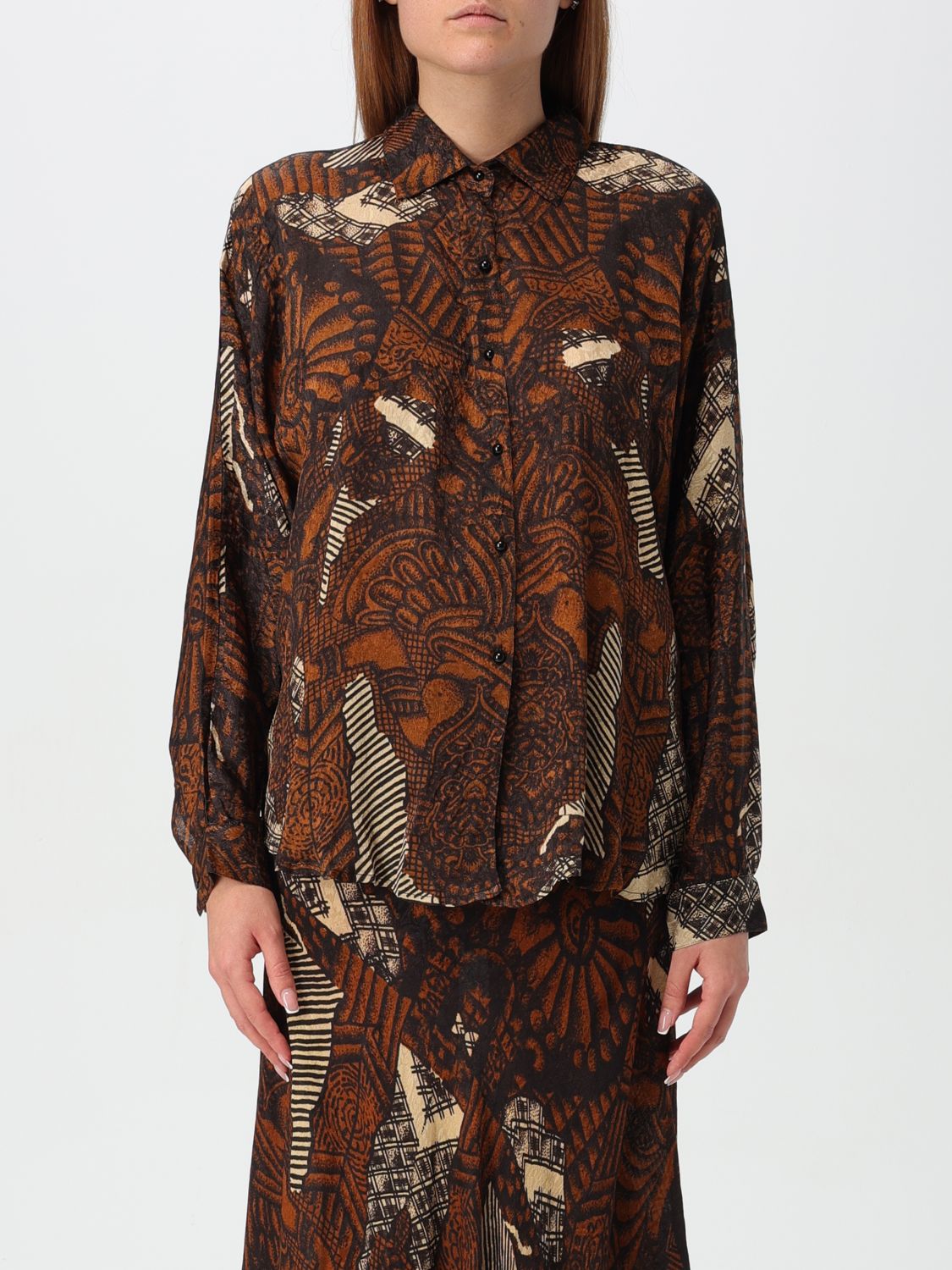 Shirt Woman color Brown