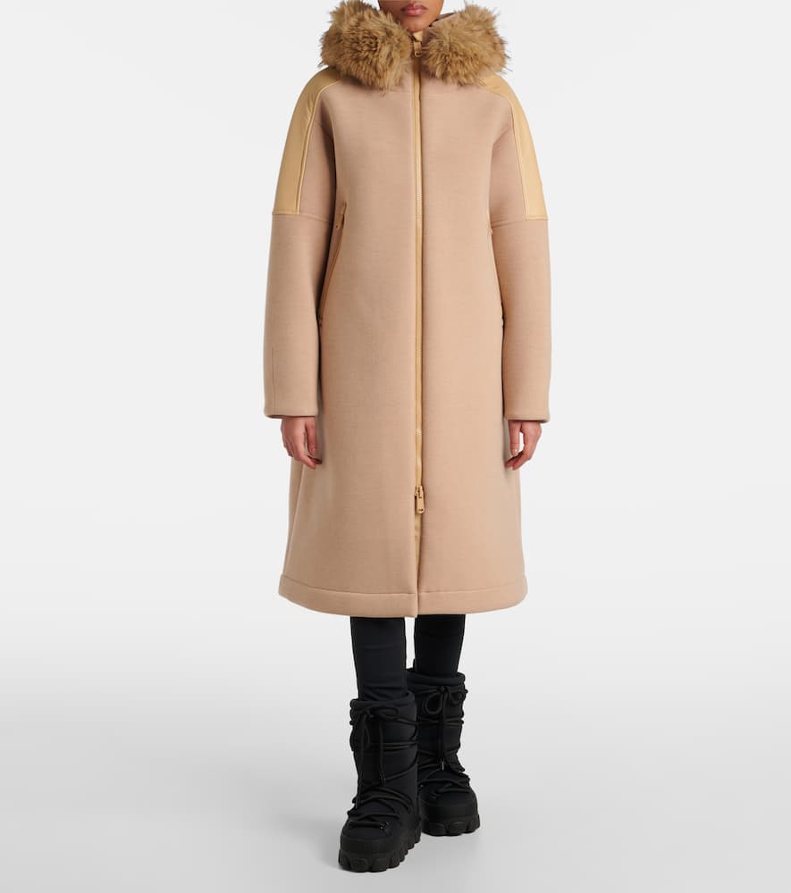 Ember faux fur-trimmed coat